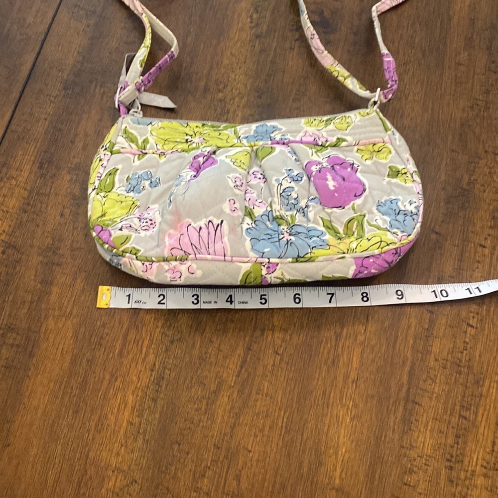 Vera Bradley small purse watercolor print grey and purple - Picture 4 of 7